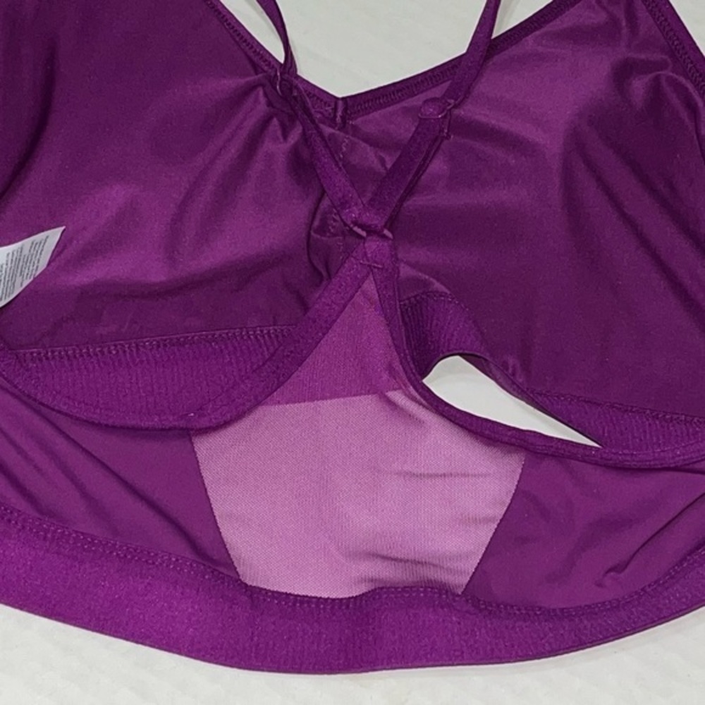 Athletic‎ Works Women’s Racerback Purple Sports Bra - Picture 8 of 9